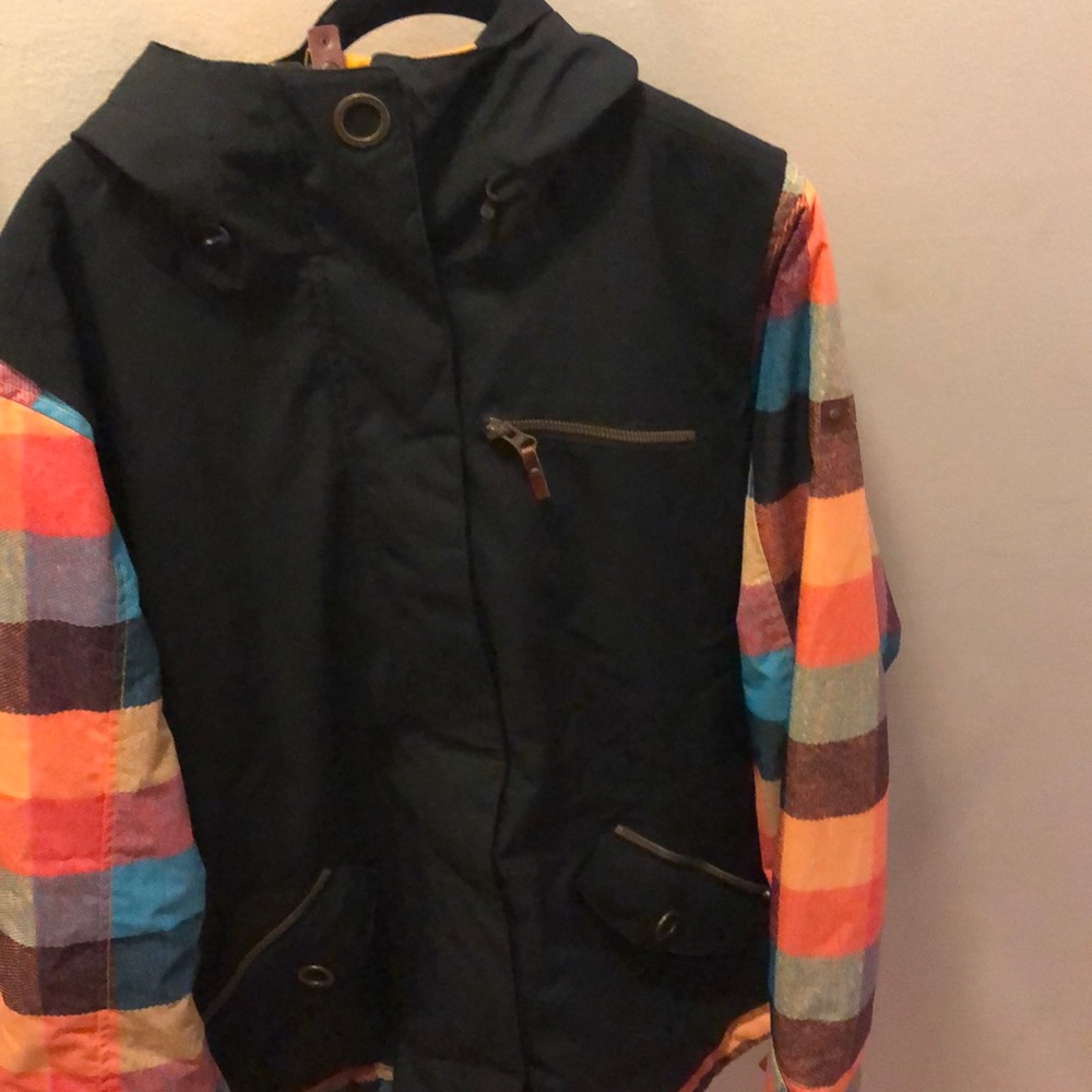 Black Multicolor ROXY Snowboarding Jacket
